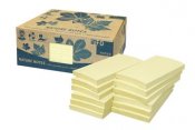 Notisar Info Notes Recycled 100% gul 125x75mm 12 st / förpackning
