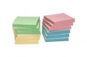 Notisar Info Notes Recycled 100% pastell 75x75mm 12 st / förpackning