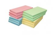 Notisar Info Notes Recycled 100% pastell 125x75mm 12 st / förpackning