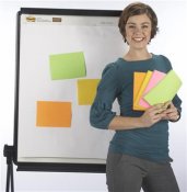 Notisar Post-it Super Sticky Meeting Notes 4-färg 152x203mm 4 st / förpackning