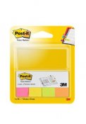 Märflik Post-it Notes rosa, gul, grön, orange 20x38mm