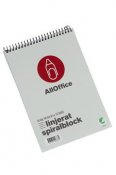 Spiralblock AllOffice linjerat A5 60g