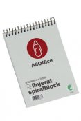 Spiralblock AllOffice linjerat A6 60g