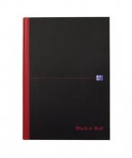 Anteckningsbok Oxford Black n' Red svart A4