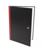 Anteckningsbok Oxford Black n' Red svart A4