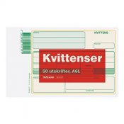 Kvittensblock onumrerade utan kopia A6L 1 st / förpackning