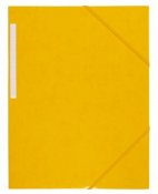 Snoddmapp kartong 3-klaff gul A4 1 st / förpackning