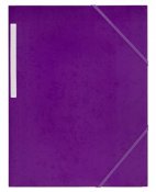 Snoddmapp kartong 3-klaff violett A4 1 st / förpackning