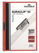 Klämmapp Duraclip 30 ark röd A4 1 st / förpackning