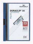 Klämmapp Duraclip 30 ark mörkblå A4 1 st / förpackning