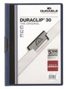 Klämmapp Duraclip 30 ark mörkblå A4 1 st / förpackning