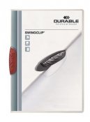 Klämmapp Durable Swingclip 30 ark röd A4 1 st / förpackning