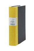 Gaffelpärm Premium Trärygg FSC gul A4 60mm