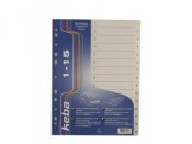 Pärmregister Keba Business plast 1-15 A4