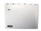 Ledkort A-Ö plast vit A5L 1 st / förpackning