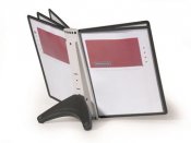 Bordsställ Durable Soho 5 paneler svart A4 1 st / förpackning
