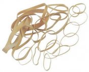 Gummiband sort.storl sort.färger 100g