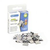 Refill clips Rapesco Supaclip 40 silver 50/fp