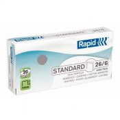 Häftklammer Rapid 26/6 Standard 5000st/fp 5000 st / förpackning