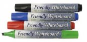 Whiteboardpenna Friendly snedskuren 4-pack 4 färger 4 st / förpackning