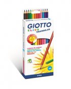 Färgpenna Giotto Elios Wood-free Trekantig blandade färger 24 st / förpackning