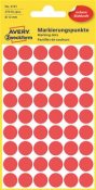 Etikett Avery färgsignal röd Ø 12mm 270 st / förpackning