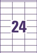Universaletikett Avery Zweckform 3422 vit 70x35mm 2400 st / förpackning