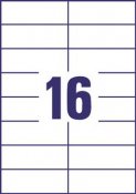 Laseretikett Avery L7182 QuickPEEL 105x37mm 1600 st / förpackning