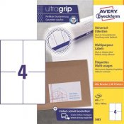 Universaletikett Avery Zweckform 3483 vit 105x148mm 400 st / förpackning