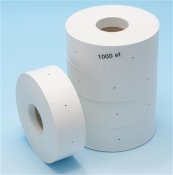 Kartongetikett med hål vit 40x50 mm 1000 st / förpackning