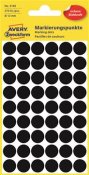 Etikett Avery färgsignal svart Ø 12mm 270 st / förpackning
