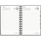 Almanacka Burde 1023 Dagbok PP-plast 2025 Svart