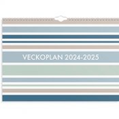 Almanacka Burde 1827 Väggkalender Veckoplan 24-25 A3