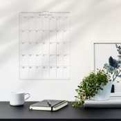 Väggkalender Burde 1726 Stora Månadskalendern 2025