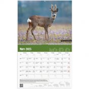 Väggkalender Burde 1738 Jaktkalender 2025