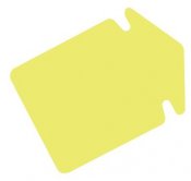 Skyltkartong Pil mellan fluor gul 23 x 16,5 cm 25 st / förpackning