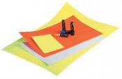 Textkartong fluorescerande röd 70x100 cm 5 st / förpackning