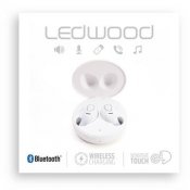 Hörlur Ledwood i9 TWS In-ear vit