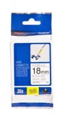 Märkband Brother flexibel TZEFX241 svart på vit 18mm