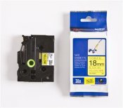 Märkband Brother Tze-FX641 flexibel ID tape svart/gul 18mm