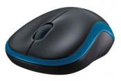 Mus Logitech M185 trådlös svart/blå