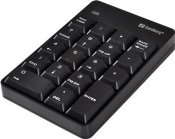 Numeriskt tangentbord Sandberg USB-anslutning trådlöst