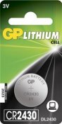 Batteri GP Lithium Knappcell CR2430 3v 10 / ST
