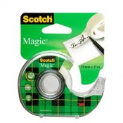 Dokumenttejp Scotch Magic 810 med dispenser 19mm x 15m 1 st / förpackning