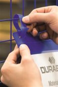 Plastficka med fästband Durable blå A4S 50 st / förpackning