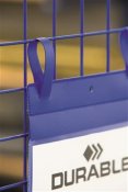 Plastficka med fästband Durable blå A4S 50 st / förpackning