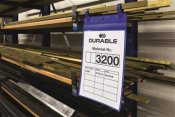Plastficka med fästband Durable blå A4S 50 st / förpackning