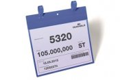 Plastficka med fästband Durable blå A4L 50 st / förpackning