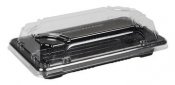 Sushiform m lock PS svart/klar 160x90mm 400 /KRT