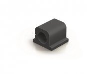 Självhäftande kabelklämma Durable Cavoline Clip Pro 1 för en kabel grafitgrå
